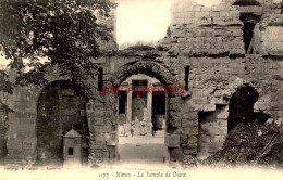 CPA NIMES - LE TEMPLE DE DIANE - Nîmes