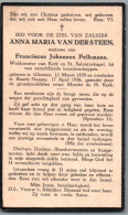 Bidprentje Ulicoten - Van Der Steen Anna Maria (1859-1936) - Images Religieuses