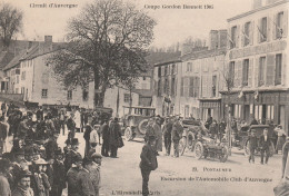 CPA (63) PONTAUMUR Circuit D'Auvergne Coupe Gordon Bennett 1905 Excursion De L'Automobile Club D'Auvergne - Autres & Non Classés