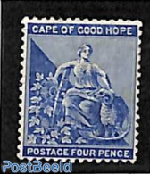 Cape Of Good Hope 1884 4d, WM Anchor, Stamp Out Of Set, Unused (hinged) - Other & Unclassified