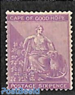 Cape Of Good Hope 1884 6d, WM Anchor, Stamp Out Of Set, Unused (hinged) - Other & Unclassified