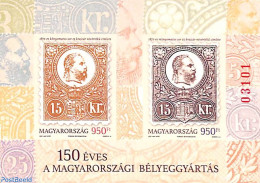 Hungary 2021 150 Years Stamps S/s With Red Number, Mint NH, Stamps On Stamps - Ongebruikt