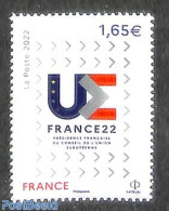 France 2022 European Council Chairmanship 1v, Mint NH, History - Europa Hang-on Issues - Unused Stamps