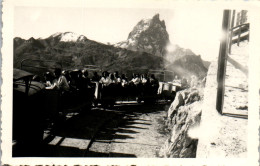 Photographie Photo Vintage Snapshot Anonyme Pic De Sagette Train Tortillard  - Places