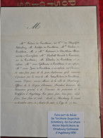 Faire Part Décès MR JEAN FREDERIC DE TURCKHEIM ANCIEN DEPUTE MAIRE DE STRASBOURG 1850 CONFESSION AUGSBOURG - Documents Historiques