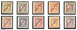 Timor 1911 Postage Due REPUBLICA Overprints 10v, Unused (hinged) - Osttimor