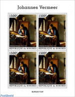 Burundi 2022 Johannes Vermeer, Mint NH, Art - Paintings - Other & Unclassified