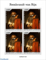 Burundi 2022 Rembrandt Van Rijn, Mint NH, Art - Paintings - Rembrandt - Otros & Sin Clasificación