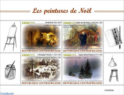 Central Africa 2022 Christmas Paintings, Mint NH, Religion - Christmas - Art - Paintings - Rembrandt - Noël