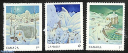 Canada 2023 Winter Scenes 3v S-a, Mint NH - Neufs
