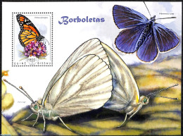 Guinea Bissau 2014 Butterflies, Mint NH, Nature - Butterflies - Flowers & Plants - Guinea-Bissau