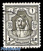 Jordan 1944 1pound, Perf. 12, Used, Used Or CTO - Jordanie