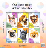 Azerbaijan 2023 Dogs 6v M/s, Mint NH, Nature - Dogs - Other & Unclassified