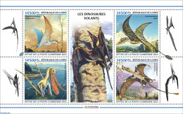 Guinea, Republic 2023 Flying Dinosaurs, Mint NH, Nature - Prehistoric Animals - Prehistorics