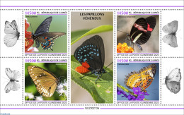 Guinea, Republic 2023 Butterflies, Mint NH, Nature - Butterflies - Flowers & Plants - Other & Unclassified