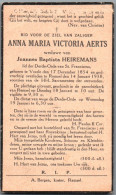 Bidprentje Veerle - Aerts Anna Maria Victoria (1854-1938) - Images Religieuses