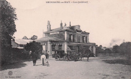 Neufchatel En Braye - Gare - Exterieur   -  CPA °J - Neufchâtel En Bray