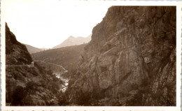 Photographie Photo Snapshot Anonyme Vintage Corse Corsica Défilé De L'Incezza - Plaatsen