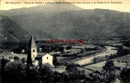 CPA DAUPHINE - ROUTE DE VIZILLE  LAFFREY - EGLISE ROMANE DE SAINT FIRMIN - Vizille