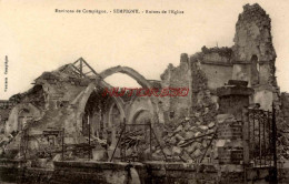 CPA ENVIRONS DE COMPIEGNE - SEMPIGNY - RUINES DE L'EGLISE - Weltkrieg 1914-18