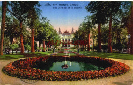 CPA MONTE CARLO - LES JARDINS ET LE CASINO - Autres & Non Classés