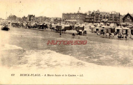 CPA BERCK PLAGE - A MAREE HAUTE ET LE CASINO - Berck