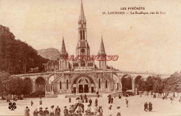 CPA LOURDES - LA BASILIQUE VUE DE FACE - Lourdes