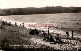 CPSM SAINT BRIEUC - (C. DU N.) - PLAGE DE SAINT LAURENT ET POINTE DU ROSELIER - Saint-Brieuc