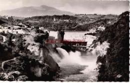 CPSM GENISSIAT (AIN) - BARRAGE - VUE D'ENSEMBLE - CHUTE DOUCINE - Génissiat