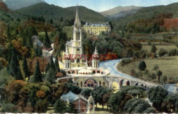 CPSM LOURDES - LA BASILIQUE ET LE GAVE - Lourdes