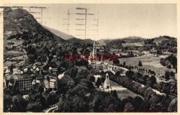 CPA LOURDES - LA BASILIQUE ET LE CALVAIRE VUS DU CHATEAU-FORT - Lourdes