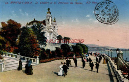 CPA MONTE CARLO - LE THEATRE ET LES TERRASSES DU CASINO - Sonstige & Ohne Zuordnung