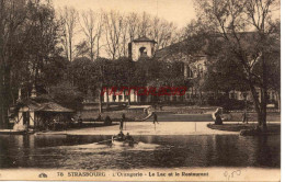 CPA STRASBOURG - L'ORANGERIE - LE LAC ET LE RESTAURANT - Strasbourg