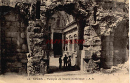 CPA NIMES - TEMPLES DE DIANE (INTERIEUR) - Nîmes