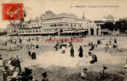 CPA BIARRITZ - LA PLAGE ET LE CASINO MUNICIPAL - Biarritz