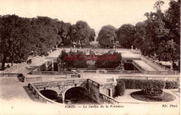 CPA NIMES - LE JARDIN DE LA FONTAINE - Nîmes