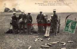 CPA GUERRE DE 1914-1918 - EN MANOEUVRE, ARTILLERIE DE CAMPAGNE, PIECE DE 75 MM - Weltkrieg 1914-18