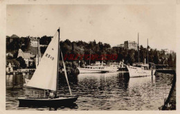 CPSM THONON LES BAINS - ARRIVEE DU BATEAU DANS LE PORT - Thonon-les-Bains