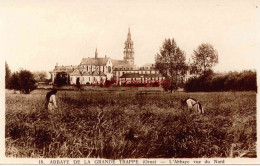 CPA ABBAYE DE LA GRANDE TRAPPE (ORNE) - L'ABBAYE VUE DU NORD - Autres & Non Classés