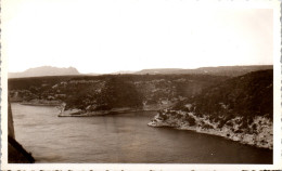 Photographie Photo Snapshot Anonyme Vintage Corse Corsica Bonifacio Le Goulet - Plaatsen