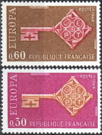 Francia / France Serie Completa Año 1968  Yvert Nr. 1556/57  Nueva  Europa CEPT - Neufs