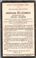 Bidprentje Vinkem - Wellecommen Ambrosina (1848-1922) Plooi - Devotion Images