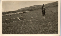 Photographie Photo Snapshot Anonyme Grèce WW1 Dardanelles Guerre Tombe  - Krieg, Militär