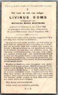 Bidprentje Vlimmeren - Ooms Livinus (1892-1946) - Andachtsbilder