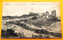 WESTENDE PUINEN - RUINES  -  Panorama De Westende  -  1919 - Westende