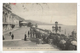 Monte-Carlo (Monaco) : Les Terrasses Un Jour De Courses De Canots Automobile En 1911 (animé) PF. - Monte-Carlo