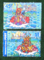 Dragon Boat Race 2001 Mi 2059-2060 Yv 1959-1960 Used Gebruikt Oblitere Australia Australien  Australie - Used Stamps