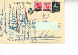 ITALIA  1946 - IP Da Pescara A L'Aquila Con Integrazione Serie "luogotenenza" - 1946-60: Poststempel