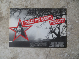 CPM Cinema Affiche Sur Carte ALBANIE Film " MALET ME BLERIM MBULUAR 1971 C110 - Affiches Sur Carte