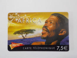 CARTE TELEPHONIQUE    Kertel  "Destination Africa"  7.50 Euros - Kaarten Voor De Telefooncel (herlaadbaar)